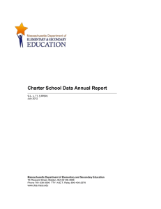 Charter School Data Annual Report