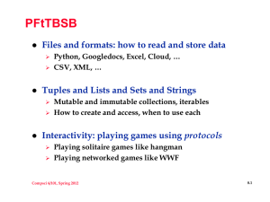 PFtTBSB Files and formats: how to read and store data