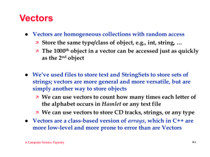 Vectors