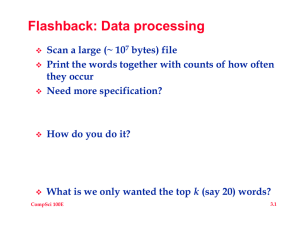Flashback: Data processing