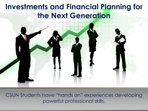 Download the Investments and Financial Planning presentation (PowerPoint)