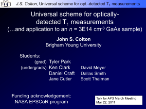 "Universal scheme for optically-detected T1 measurements"