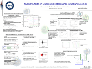"Nuclear Effects on Electron Spin Resonance in Gallium Arsenide"