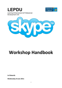 Skype Handbook
