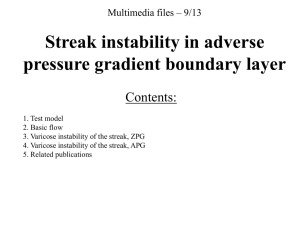 9. Streak instability in adverse pressure gradient boundary layer.ppt