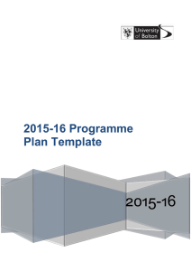 2015-16 Programme Plan Template
