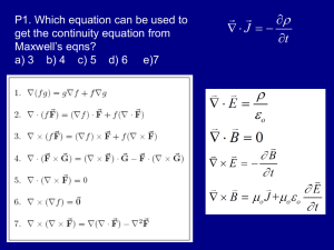 471/Lectures/notes/lecture 2 - MEqns and wave equation.pptx