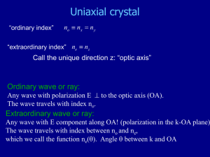 471/Lectures/notes/lecture 13 - Uniaxial crystals.pptx