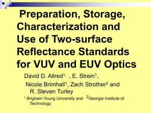 Preparation, Storage, Characterization and Use of Two-surface Reflectance Standards