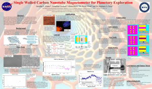Single Walled Carbon Nanotube Magnetometer for Planetary Exploration