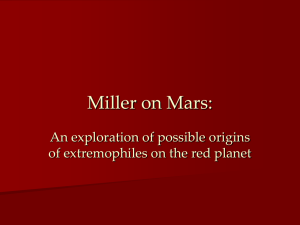 Miller on Mars: An exploration of possible origins