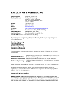 FACULTY OF ENGINEERING