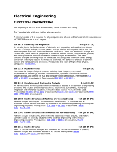 Electrical Engineering ELECTRICAL ENGINEERING