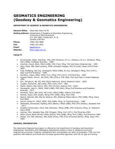 Geomatics Engineering