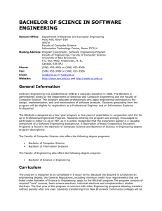 Bachelor of Science in Software Engineering