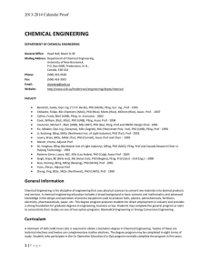 Chemical Engineering