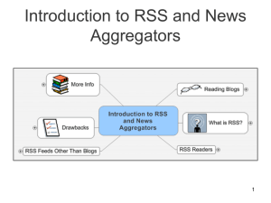 Introduction to RSS and News Aggregators 1