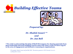 Building Effective Teams (ppt)
