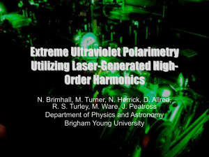 Extreme Ultraviolet Polarimetry Utilizing Laser-Generated High- Order Harmonics