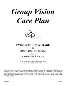 VSP Vision Insurance Plan