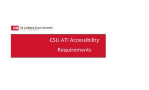 California State University Accessible Technology Initiative Accessibility Requirements