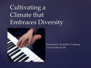 Cultivating a Climate that Embraces Diversity Powerpoint