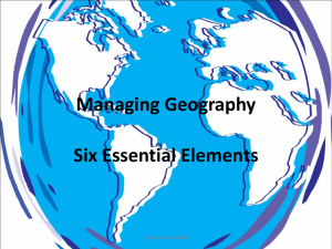 Managing Geography