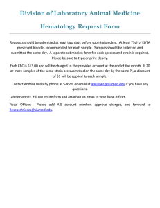 Hematology Request