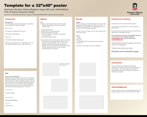 Template for a 32”x40” poster Title of Action Research Study Introduction