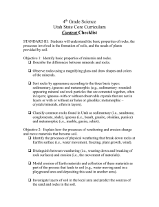 4 Grade Science Utah State Core Curriculum Content