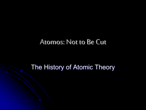 History of Atomic Theory PPT