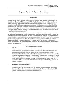 Policy and Procedures, Program Review (.doc)