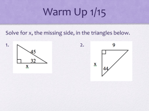 Solving for Missing Angle
