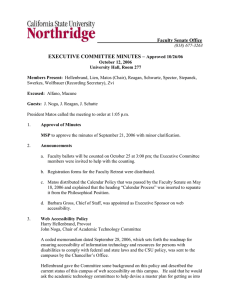 EXECUTIVE COMMITTEE MINUTES –  ___________Faculty Senate Office