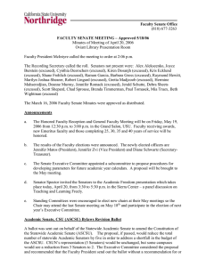Faculty Senate Office (818) 677-3263 Minutes of Meeting of April 20, 2006