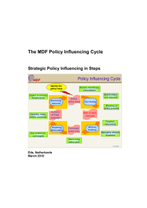 Policy Influencing Syllabus