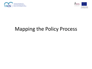 Mapping the Policy Process