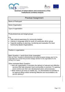 Practical Assignment Format