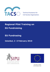 Working material: EU Fundraising, p. 4