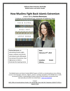How Muslims Fight Back Islamic Extremism Karima Bennoune  A Book Talk by