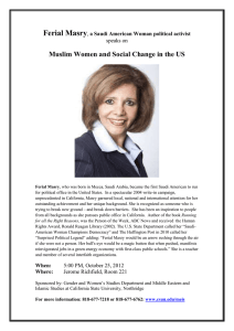 Muslim Women and Social Change event flye