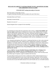 ENGL 410F Liability Release Form