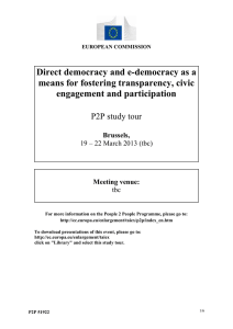 Direct democracy and e-democracy as a means for fostering transparency, civic