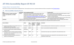 Year 4 Web Accessibility Report (Draft)