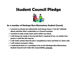 Student Council Pledge