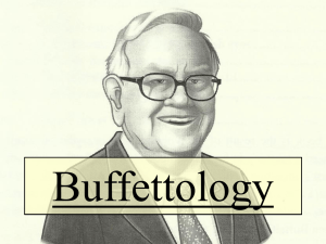 T6- Buffettology