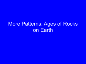 More Patterns: Ages of Rocks on Earth