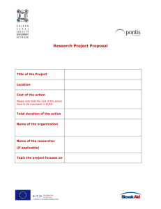 Research Project Proposal