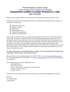 Required Camp Documents