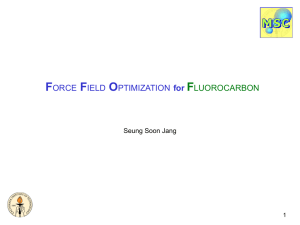 Force field optimization for fluorocarbon compounds